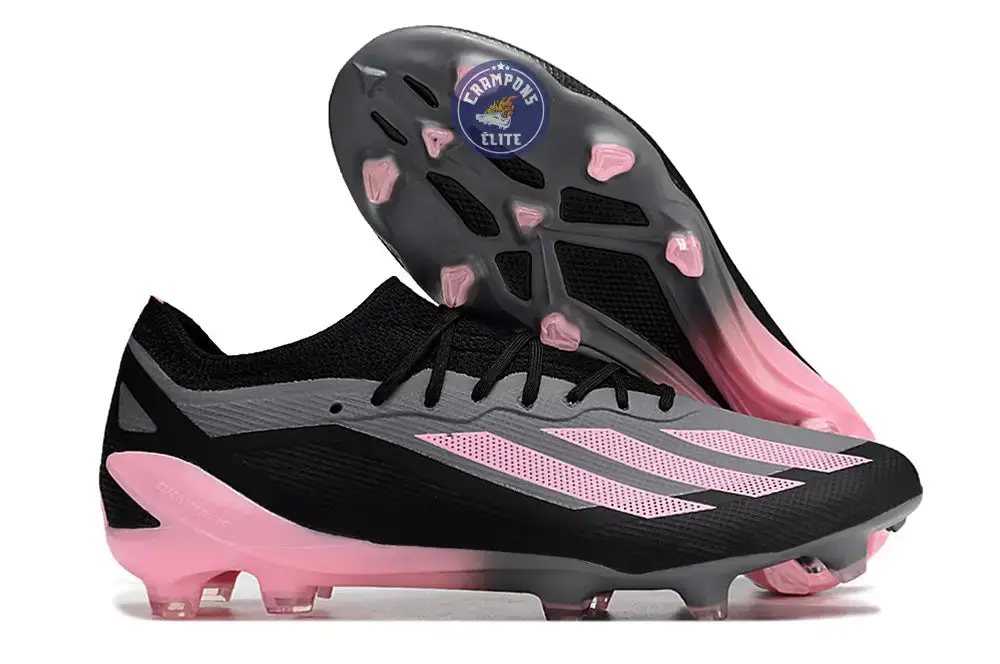 X Crazyfast Elite FG Noir/Gris/Rose