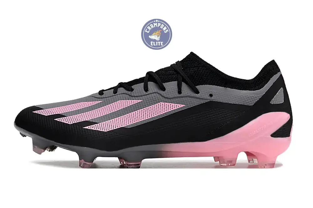 X Crazyfast Elite FG Noir/Gris/Rose - Image 4