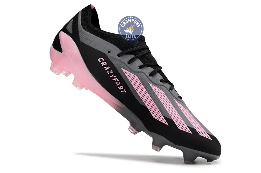 X Crazyfast Elite FG Noir/Gris/Rose - Image 5