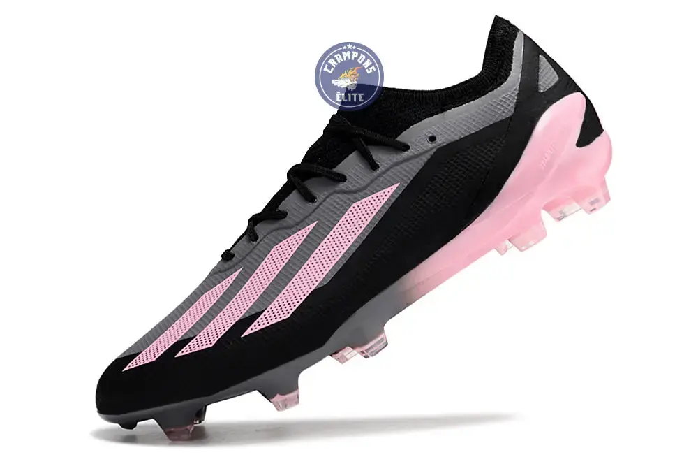 X Crazyfast Elite FG Noir/Gris/Rose - Image 6