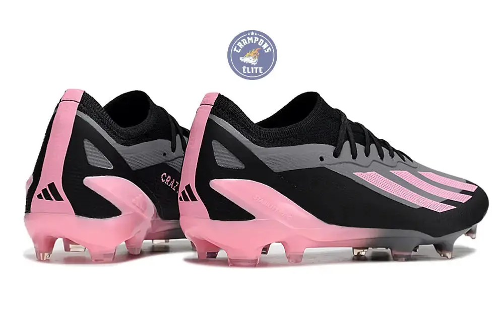 X Crazyfast Elite FG Noir/Gris/Rose - Image 7