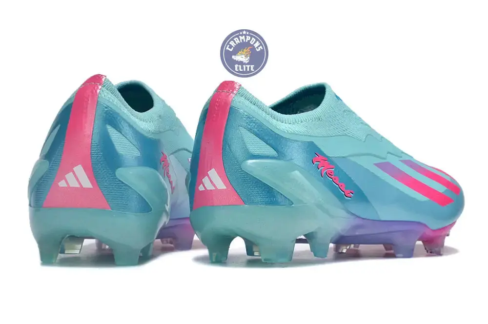 X Crazyfast Elite Laceless FG Bienvenido a Miami - Flash Aqua/Lucid Pink/Lucid Cyan ÉDITION LIMITÉE - Image 7