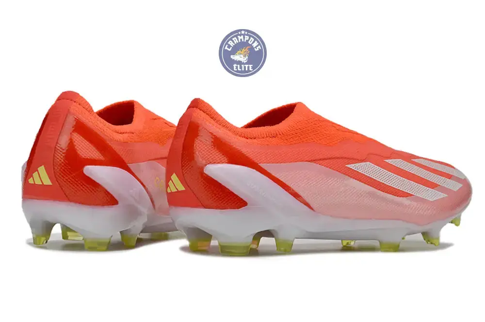 X Crazyfast Elite Laceless FG Energy Citrus - Rouge/Blanc/Jaune - Image 3