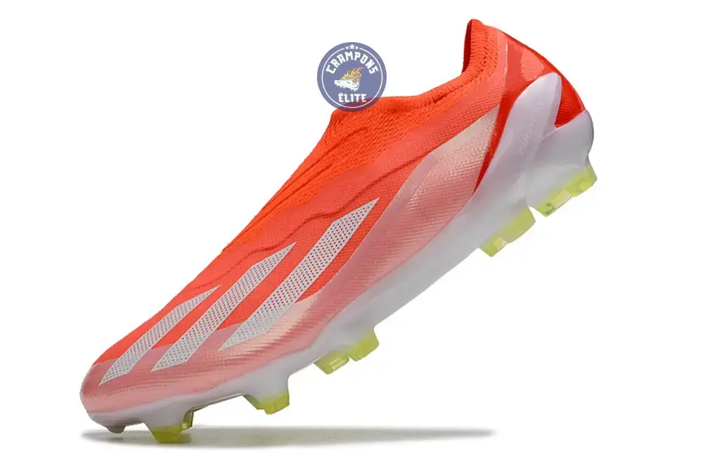 X Crazyfast Elite Laceless FG Energy Citrus - Rouge/Blanc/Jaune - Image 7