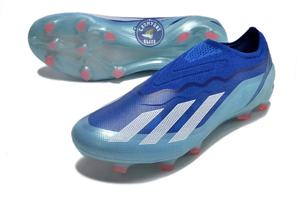 X Crazyfast Elite Laceless FG Marinerush - Bleu/Blanc/Rouge - Image 2