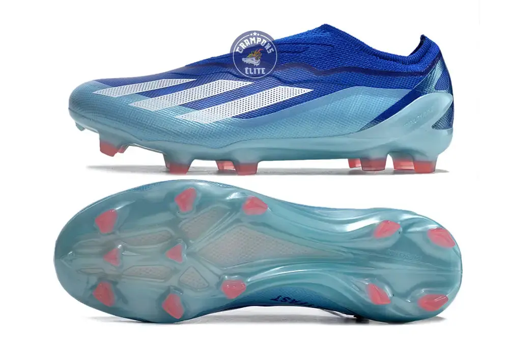 X Crazyfast Elite Laceless FG Marinerush - Bleu/Blanc/Rouge - Image 3