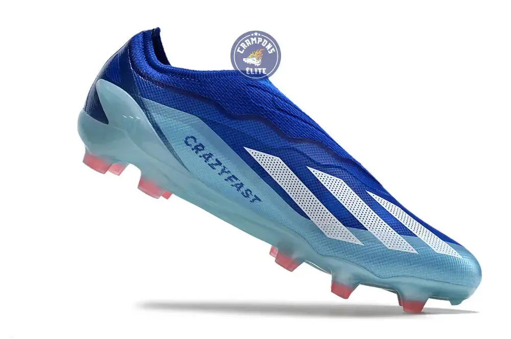 X Crazyfast Elite Laceless FG Marinerush - Bleu/Blanc/Rouge - Image 6