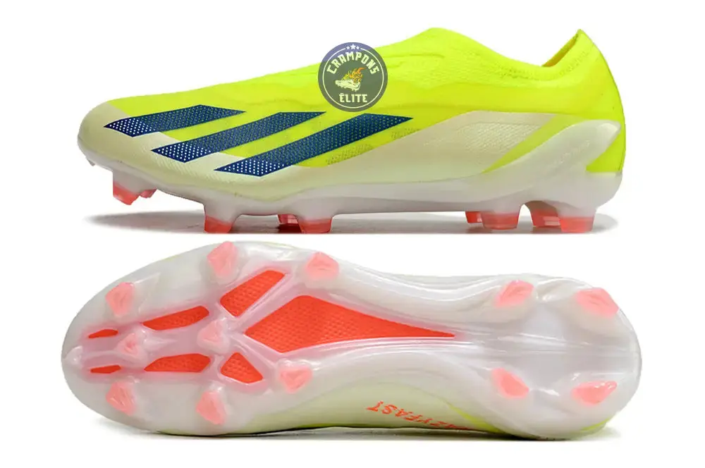 X Crazyfast Elite Laceless FG Solar Energy - Jaune/Noir/Blanc - Image 3