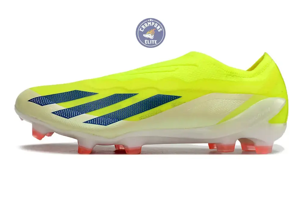 X Crazyfast Elite Laceless FG Solar Energy - Jaune/Noir/Blanc - Image 4