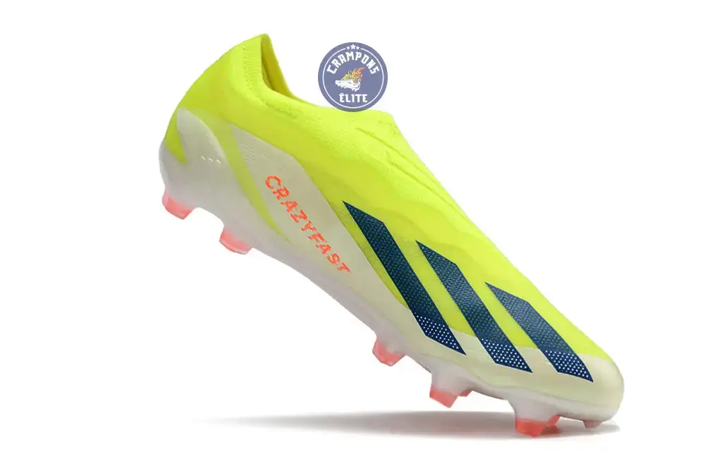 X Crazyfast Elite Laceless FG Solar Energy - Jaune/Noir/Blanc - Image 6