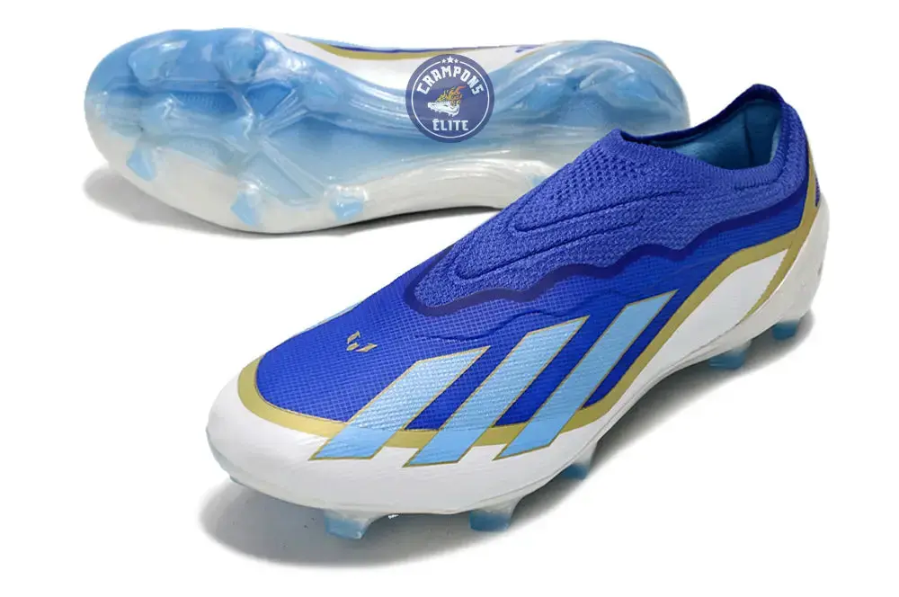 X Crazyfast Elite Laceless FG x Messi Spark Gen10s - Bleu/Blue Burst/Blanc - Image 2