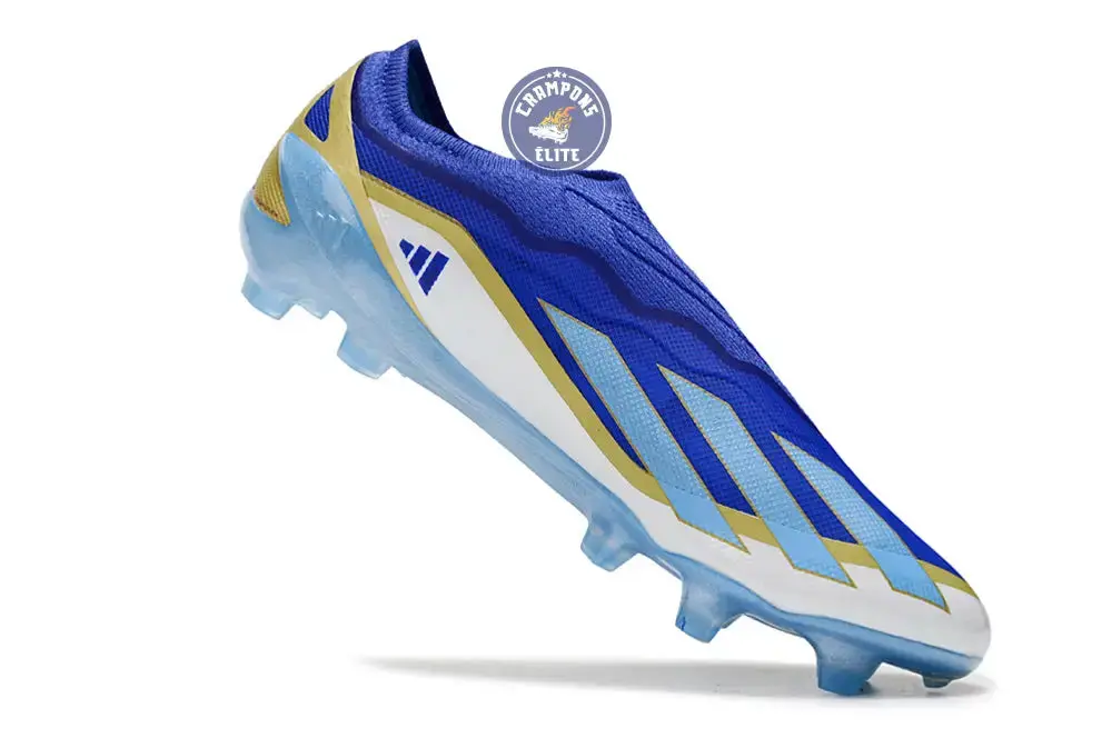 X Crazyfast Elite Laceless FG x Messi Spark Gen10s - Bleu/Blue Burst/Blanc - Image 4