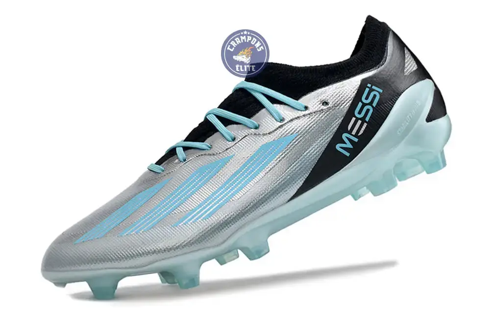 X Crazyfast FG x Messi Infinito - Argenté/Bliss Blue/Noir - Image 5