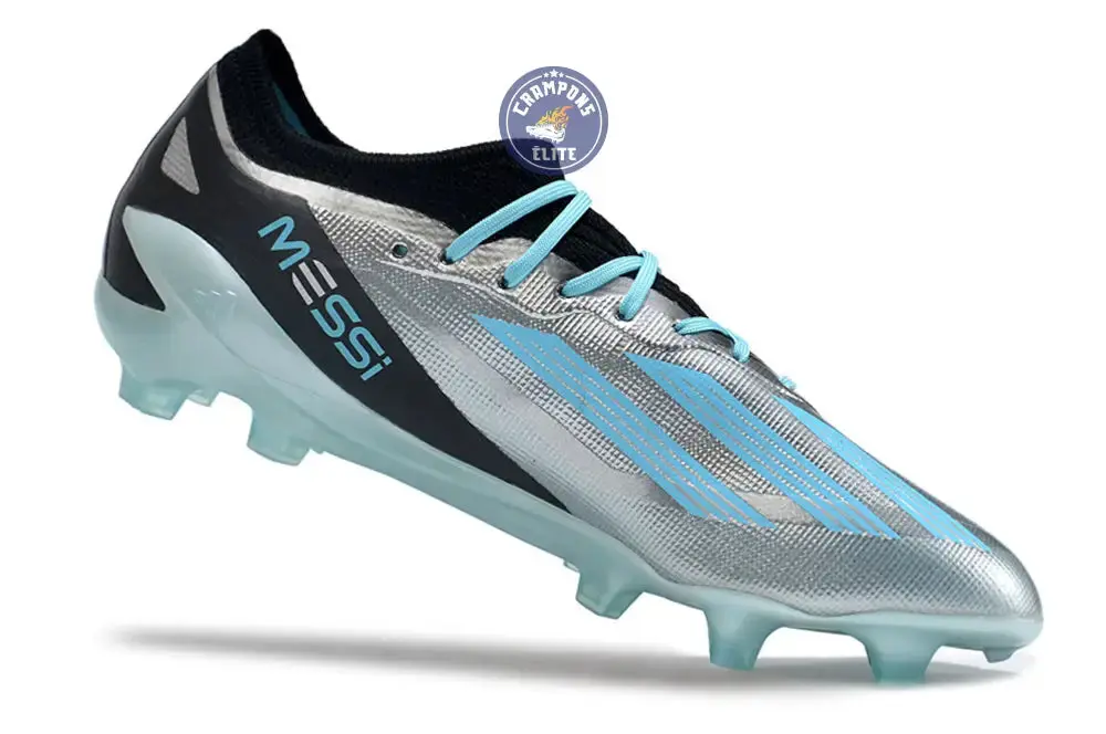X Crazyfast FG x Messi Infinito - Argenté/Bliss Blue/Noir - Image 6