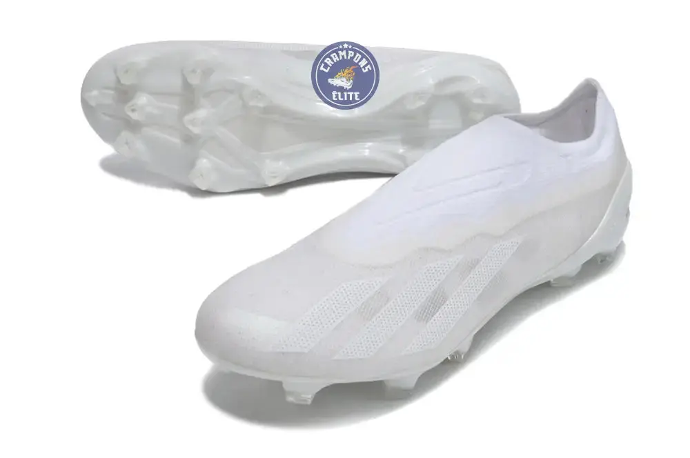 X Crazyfast Laceless FG Pearlized - Blanc - Image 2