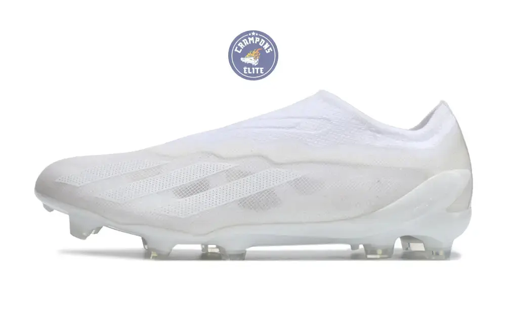 X Crazyfast Laceless FG Pearlized - Blanc - Image 4
