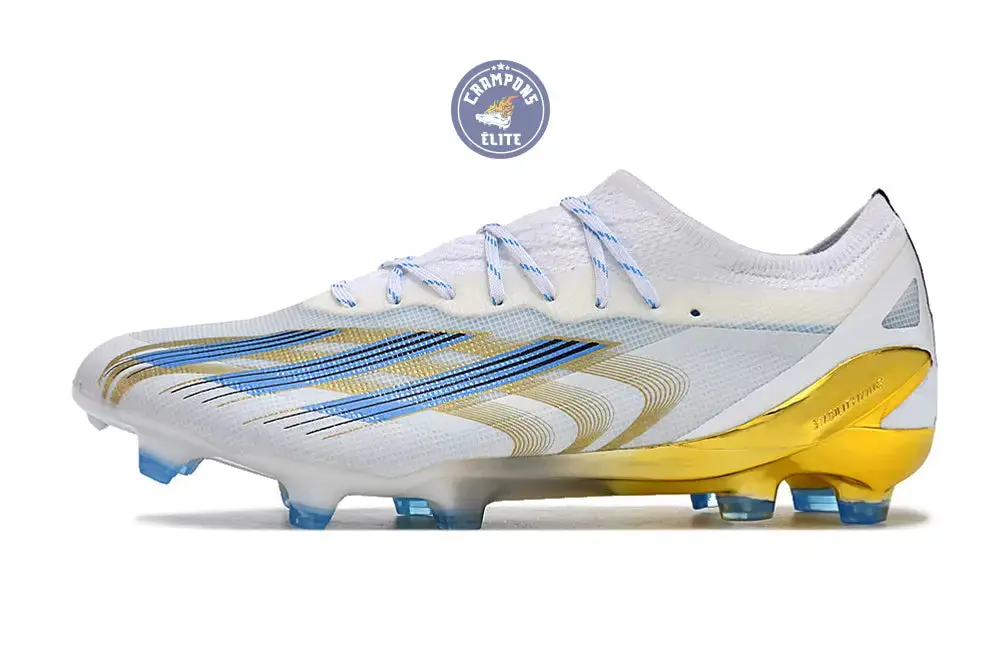 X Crazyfast Messi .1 FG Las Estrellas - Blanc/Bleu/Doré ÉDITION LIMITÉE - Image 4