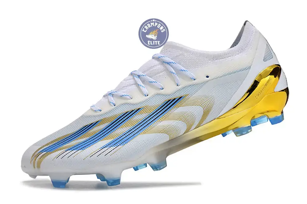 X Crazyfast Messi .1 FG Las Estrellas - Blanc/Bleu/Doré ÉDITION LIMITÉE - Image 5