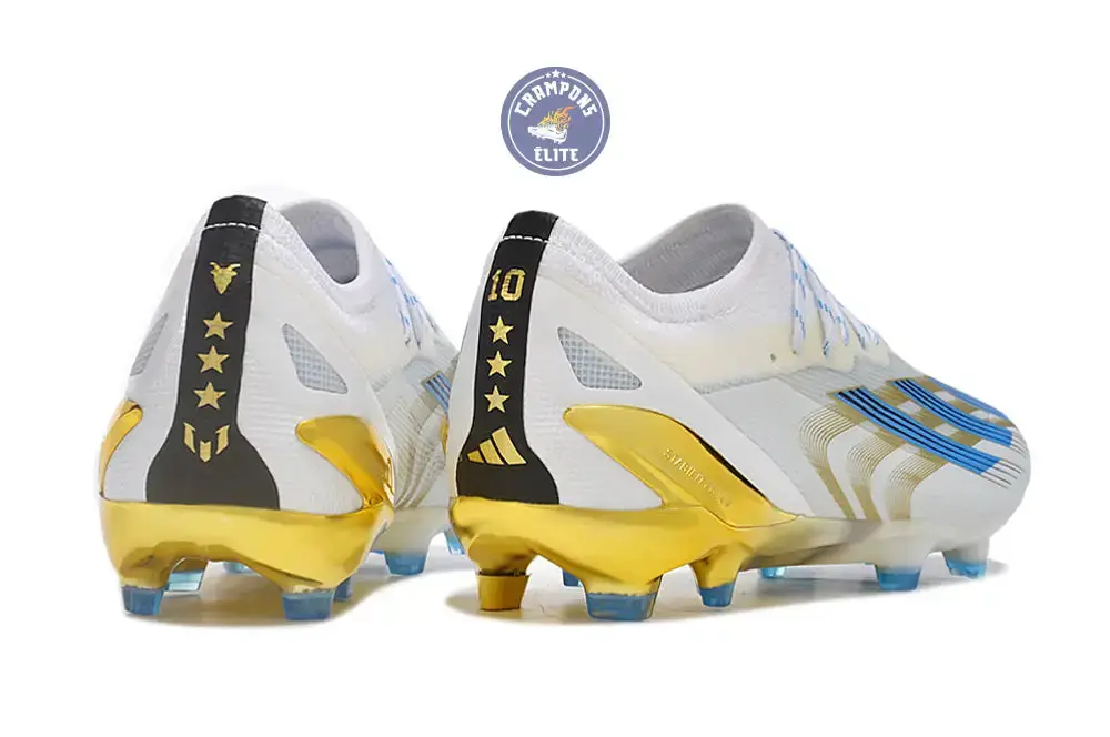 X Crazyfast Messi .1 FG Las Estrellas - Blanc/Bleu/Doré ÉDITION LIMITÉE - Image 7