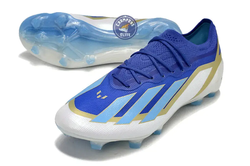 X Crazyfast Messi Elite FG Spark Gen10s - Bleu/Blue Burst/Blanc - Image 2