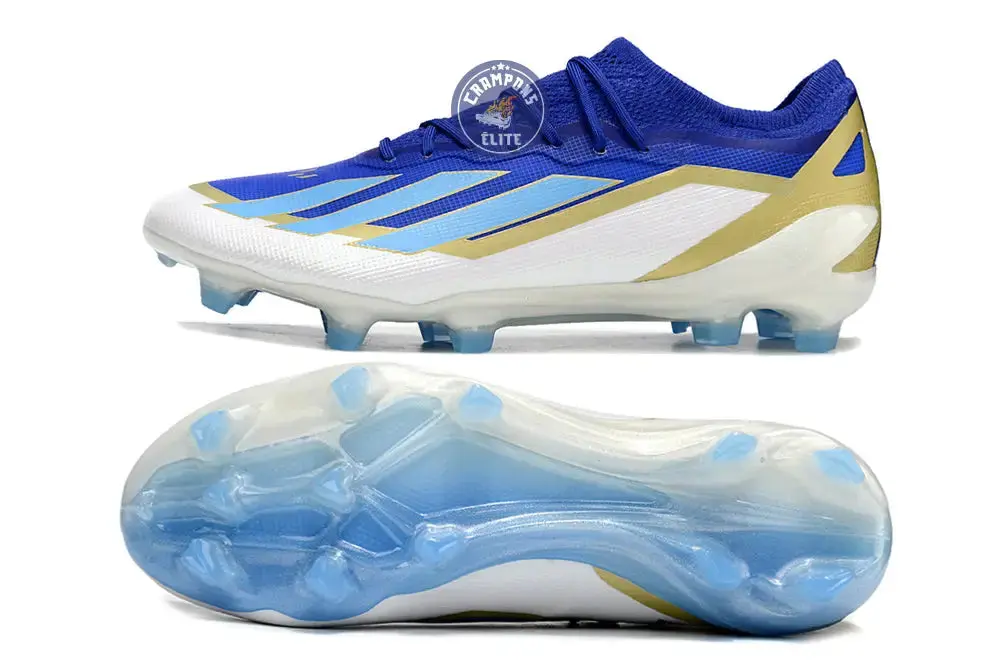 X Crazyfast Messi Elite FG Spark Gen10s - Bleu/Blue Burst/Blanc - Image 3