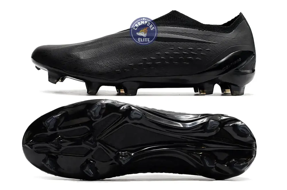 X Speedportal Elite Laceless FG Full Black - Noir - Image 3