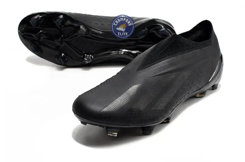 X Speedportal Elite Laceless FG Full Black - Noir - Image 4