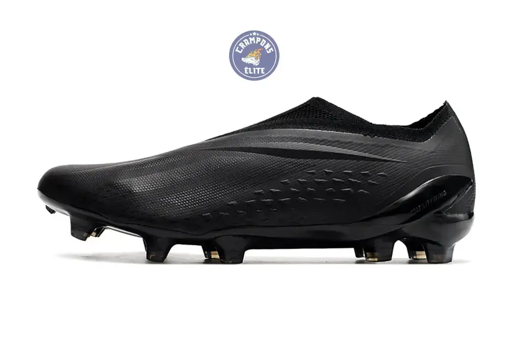 X Speedportal Elite Laceless FG Full Black - Noir - Image 5