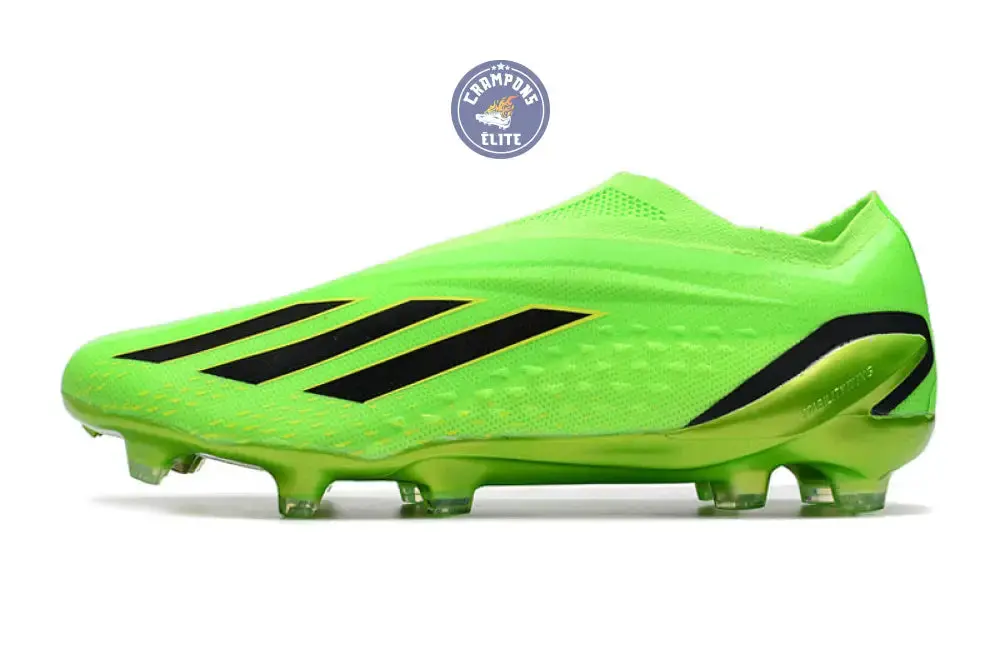 X Speedportal Elite Laceless FG Game Data - Vert/Noir/Jaune - Image 4