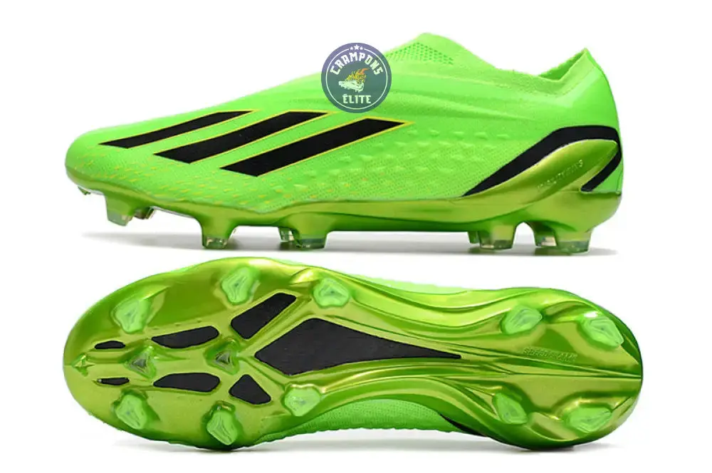 X Speedportal Elite Laceless FG Game Data - Vert/Noir/Jaune - Image 7