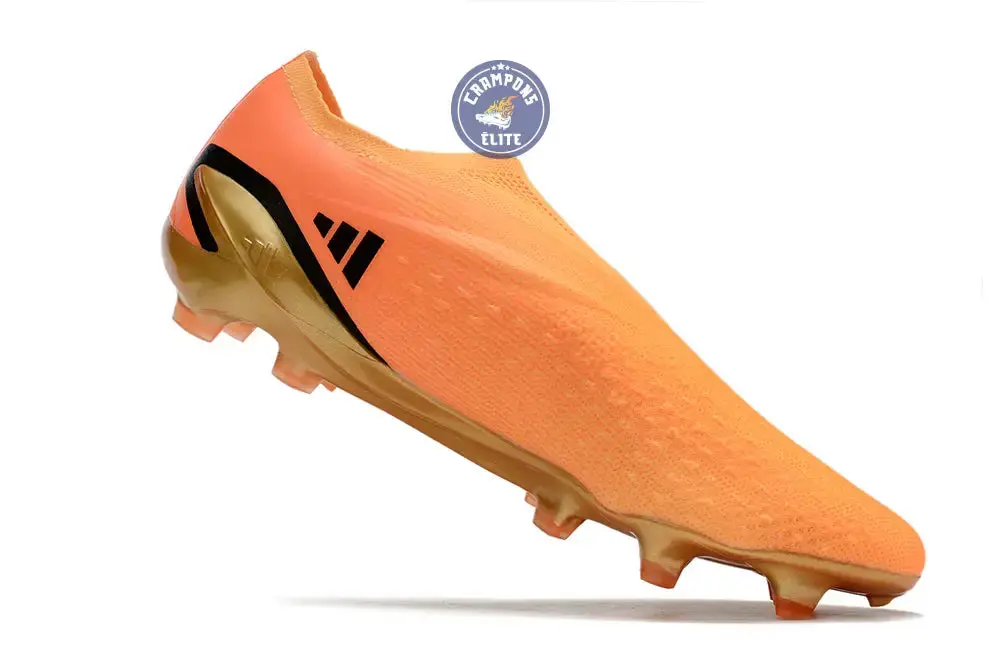 X Speedportal Elite Laceless FG Heatspawn - Doré/Noir/Orange - Image 6
