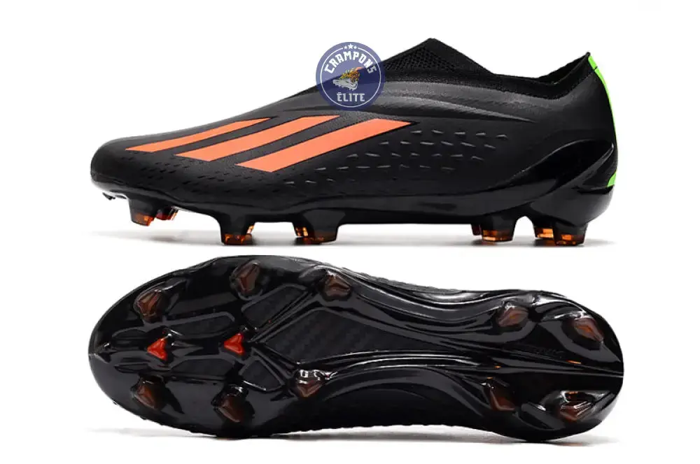 X Speedportal Elite Laceless FG Noir/Orange - Image 3
