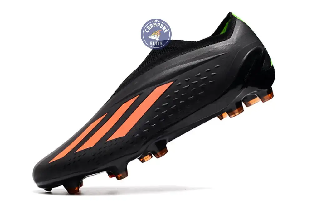 X Speedportal Elite Laceless FG Noir/Orange - Image 5