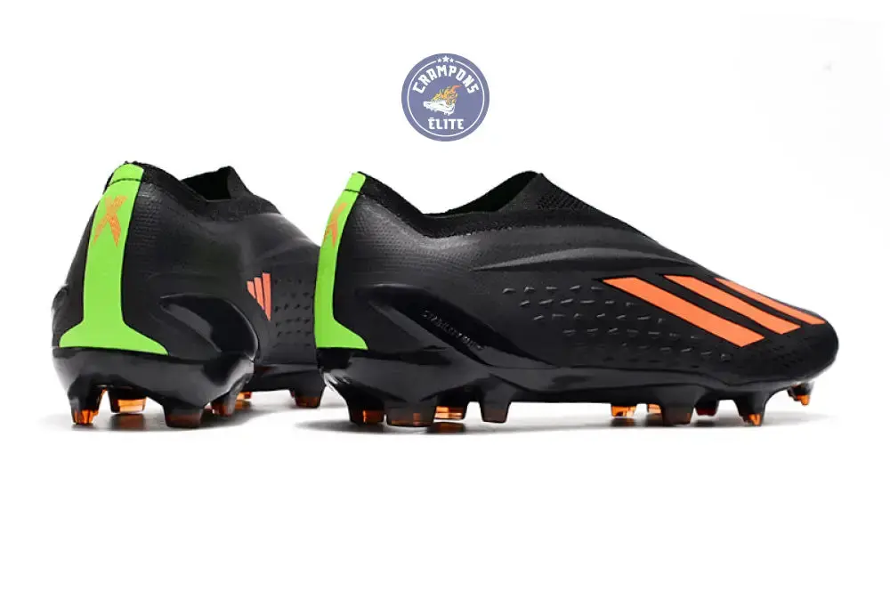 X Speedportal Elite Laceless FG Noir/Orange - Image 7
