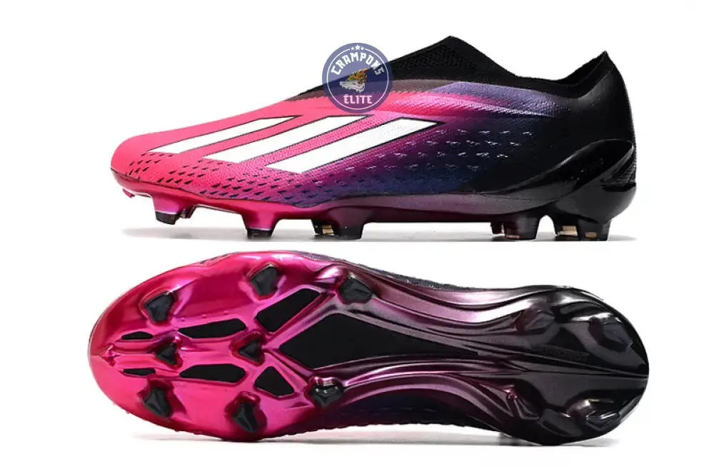 X Speedportal Elite Laceless FG Own Your Football - Rose/Argenté/Noir - Image 3