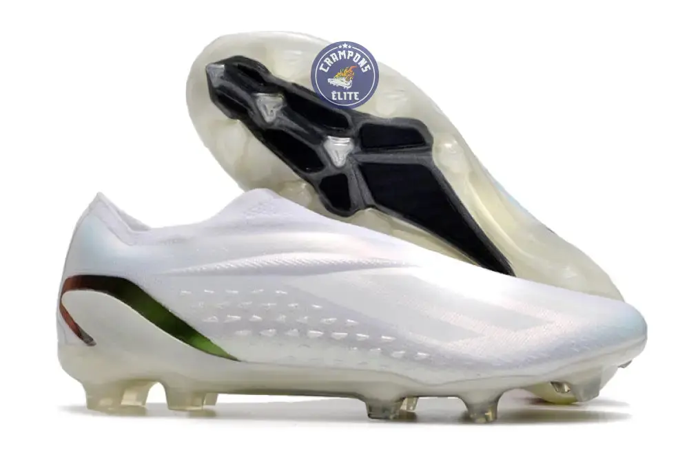 X Speedportal Elite Laceless FG Pearlized - Blanc/Noir