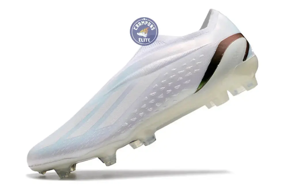 X Speedportal Elite Laceless FG Pearlized - Blanc/Noir - Image 5
